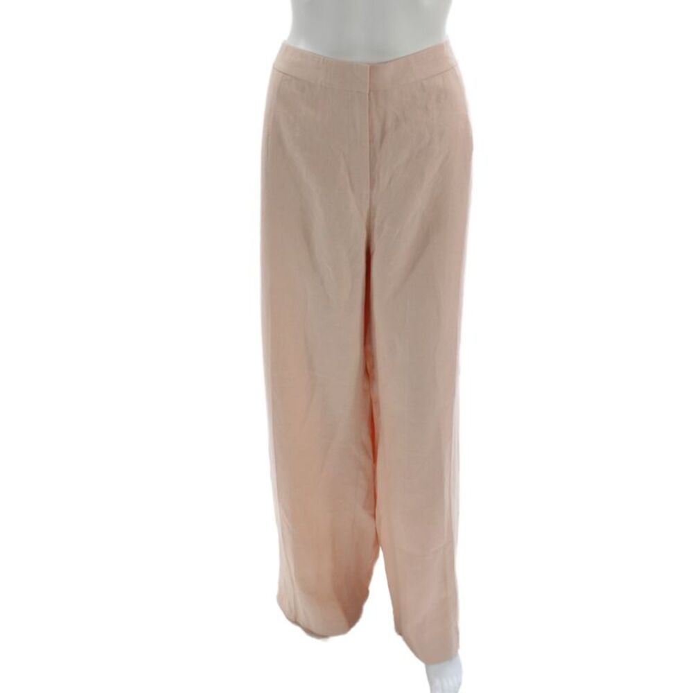 Lafayette 148 New York Women Pink Linen Dress Pants Size 20W